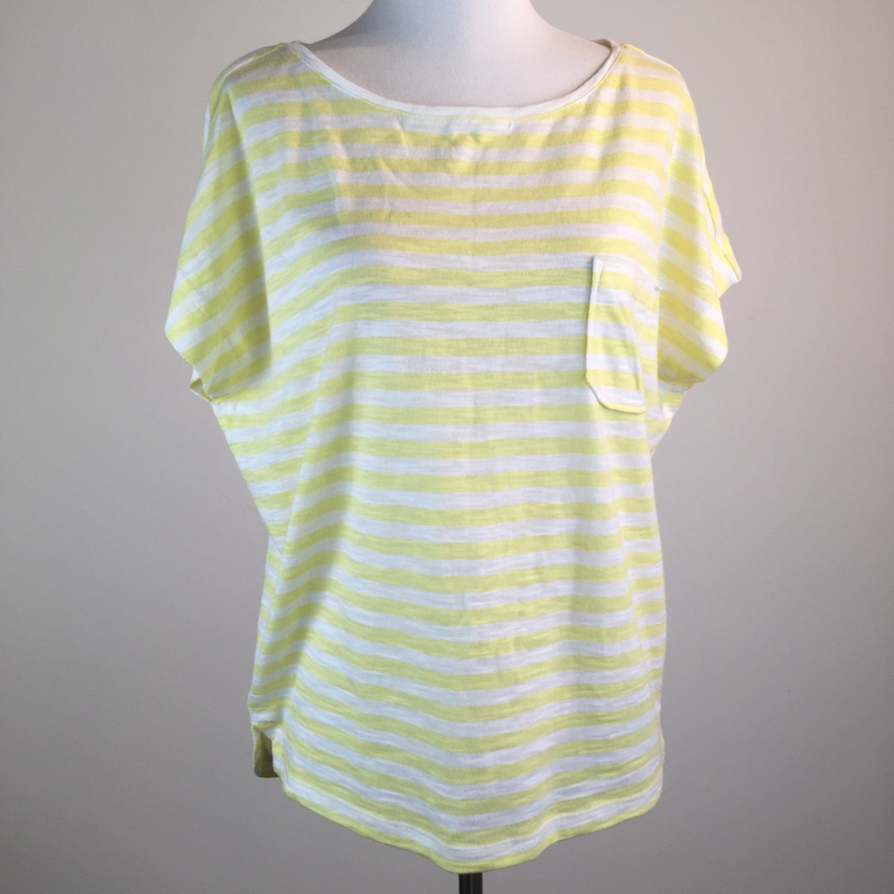 Loft Ann Taylor Casual Yellow White Size Small
